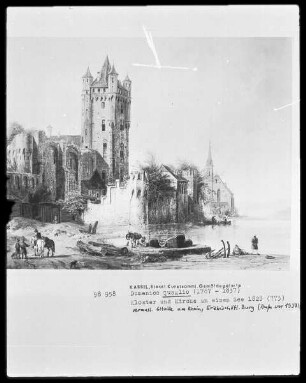Kloster und Kirche an einem See