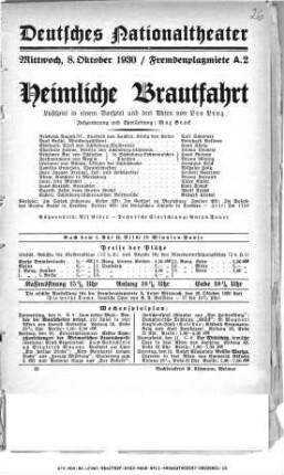 Heimliche Brautfahrt