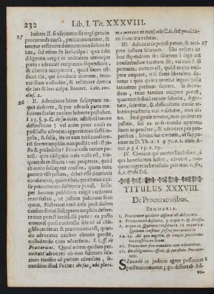 Titulus XXXVIII. De Procuratoribus.