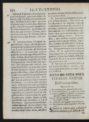 Titulus XXXVIII. De Procuratoribus.