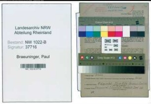 Entnazifizierung Paul Braeuninger , geb. 14.12.1893 (Arbeiter)