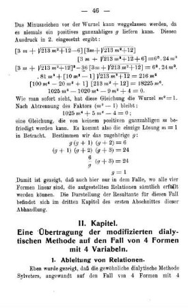 1. Ableitung von Relationen.