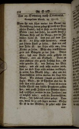 Am 25. Sonntag nach Trinitatis. - Am 27. Sonntag nach Trinitatis.