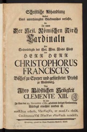 1-19, Schriftliche Abhandlung