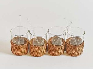 Grogglas mit Umrührstab