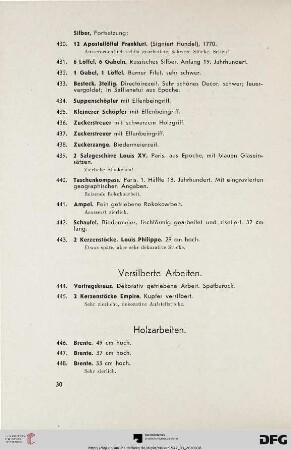 Versilberte Arbeiten (Nr. 444-445)