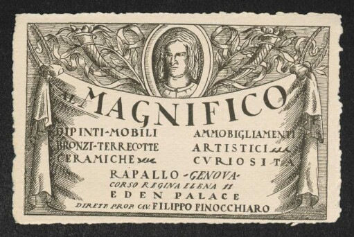 Brief von Filippo Finocchiaro an Gerhart Hauptmann