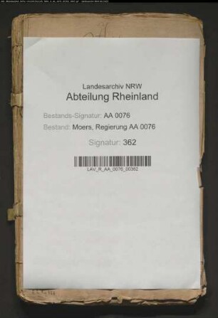 Bestallung des reformierten Predigers zu Hochemmerich