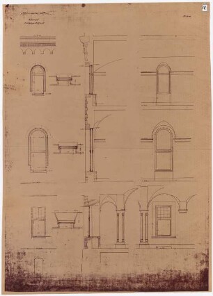 Königliches Residenzschloss Posen, Posen: Ehrenhof Rücklage Ostseite 1:25