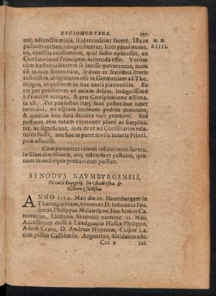 Synodus Naumburgensis ...