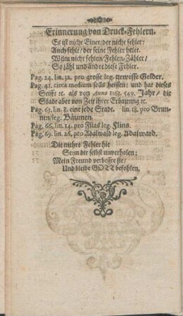 Erinnerung von Druck-Fehlern.