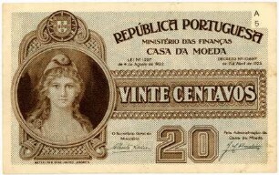 Geldschein, 20 Centavos, 1925
