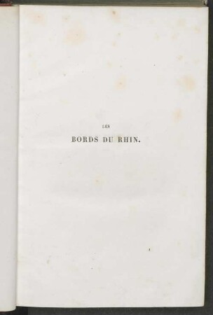 Les bords du Rhin