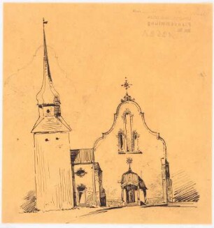 Kirche: Ansicht von Westen