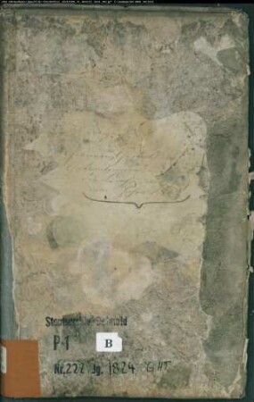 Kirchenbuchduplikat der evangelisch-lutherischen Marien-Gemeinde Herford (Stift Berg), Kreis Herford (GHT 1824). (Gemeinde: Evangelisch-lutherische Marien-Gemeinde Herford (Stift Berg))