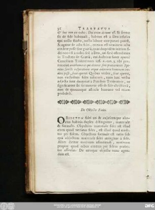 De Obiecto Fidei.