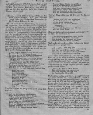 Pestalozzi, J.: Bilder aus dem Leben Ulrichs Zwingli. Seinem Andenken geweiht im dritten Jubeljahre. Zürich: Orell & Füßli 1819