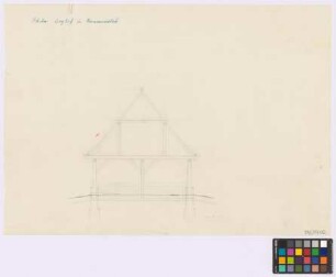 Hermannswaldau ([Landkreis Goldberg]): Berghof. Scheune (Querschnitt a-b)