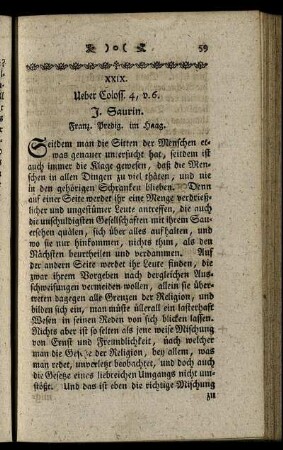 XXIX. Ueber Coloss.4, v.6.