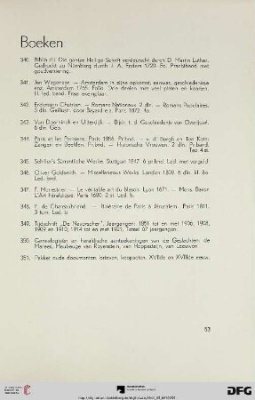 Boeken (Nr. 340-351)