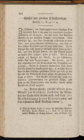 Epistel am zweiten Osterfeiertage. Apostelg. 10, V. 34-41