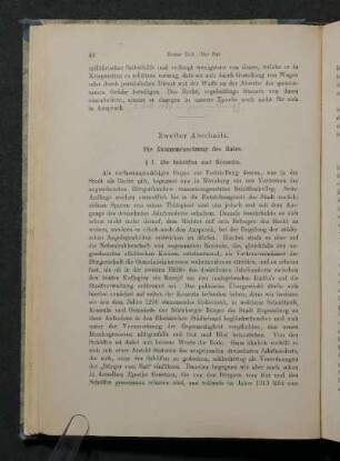 Zweiter Abschnitt. Die Zusammensetzung des Rates.