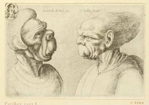 Groteskes Paar, Blatt 10 aus: Varie figurae et probae