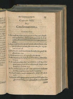 Caput VIII. De Confirmatione.