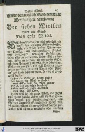 Weitläuffigere Auslegung Der sieben Mittlen wider alle Sünd.
