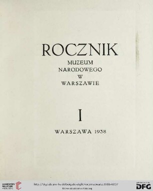 1: Rocznik Muzeum Narodowego w Warszawie
