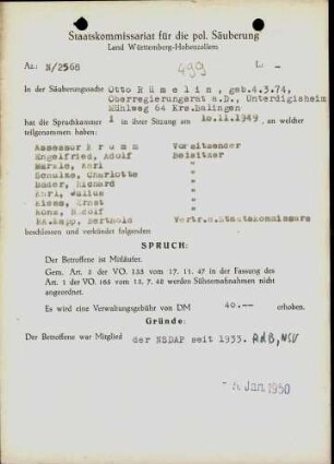 Rümelin, Otto