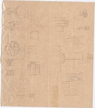 Voit, August von; Kapelle - Kirchen (Studien); Ornamente (Details)
