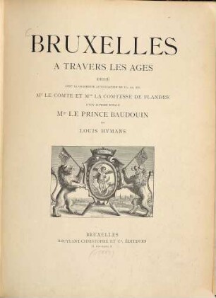 Bruxelles à travers les âges, 1