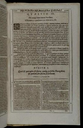 Quæstio III. De variis hominum Statibus.