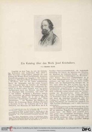 Ein Katalog über das Werk Josef Kriehubers