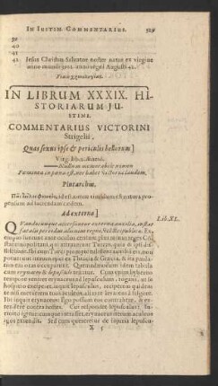 In Librum XXXIX. [...]
