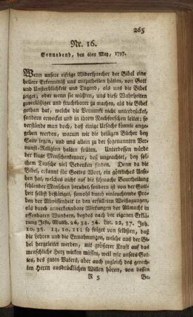 Nr. 16. Sonnabend, den 6ten May, 1797.
