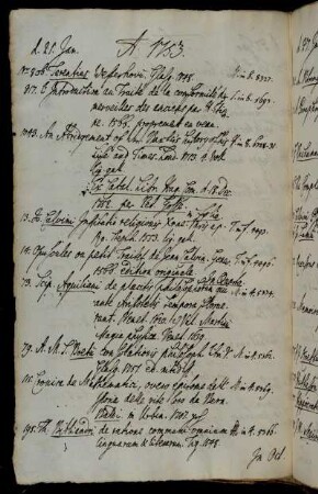Ex Catal. Libr. Hag. Com. d. 18. Dec. 1752. per Pet. Gosse [nebst beigefügten Werken].