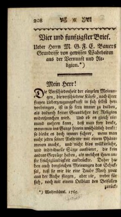 Vier und funfzigster Brief.