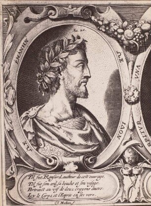Bildnis des französischen Dichters und Musikers Pierre de Ronsard