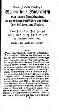 Zwey und vierzigstes Stück