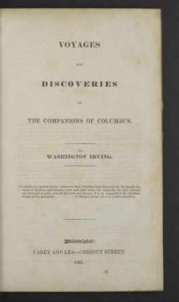 Voyages And Discoveries Of The Companions Of Columbus