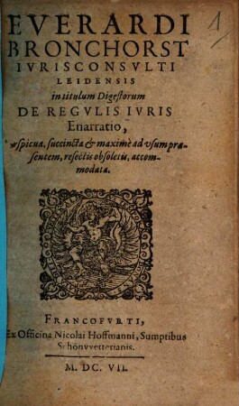 In Titulum Digestorum de Regulis iuris Enarratio