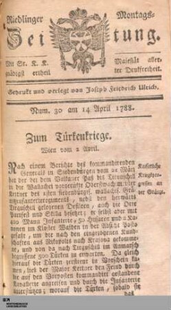 Riedlinger Montags-Zeitung