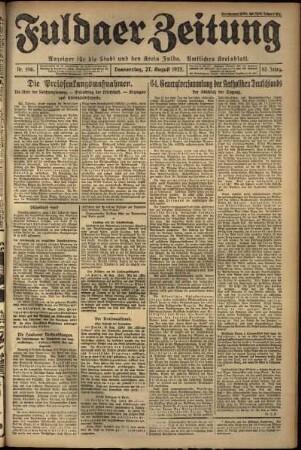 Ausgabe vom Donnerstag, den 27. August 1925.