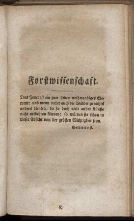 Forstwissenschaft
