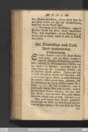 Am Donnerstage nach Oculi. Vierte Paßionspredigt.