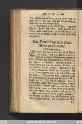 Am Donnerstage nach Oculi. Vierte Paßionspredigt.
