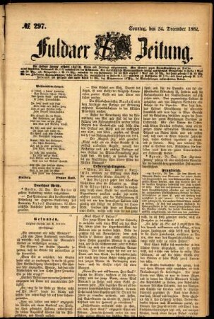 Ausgabe vom Sonntag, den 24. Dezember 1882.