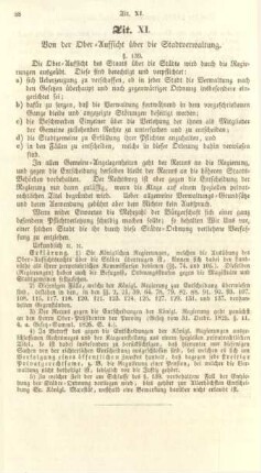 Tit. XI. Von der Ober-Aufsicht über die Stadtverwaltung